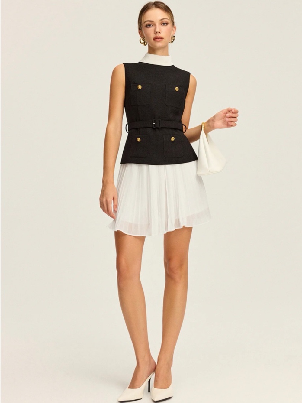 Commense NWT Commense Belted Sleeveless Vest – Size S